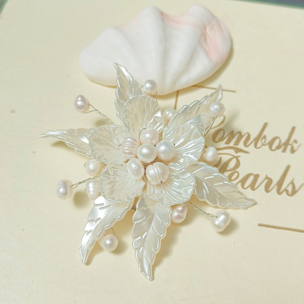 Bros Etnik Mutiara Lombok Kulit Kerang