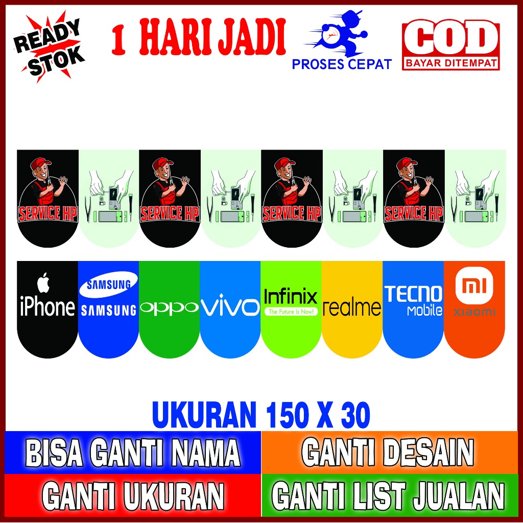 BANNER SERVICE HP SMARTPHONE / BANNER RENDA SERVICE KUALITAS TERBAIK