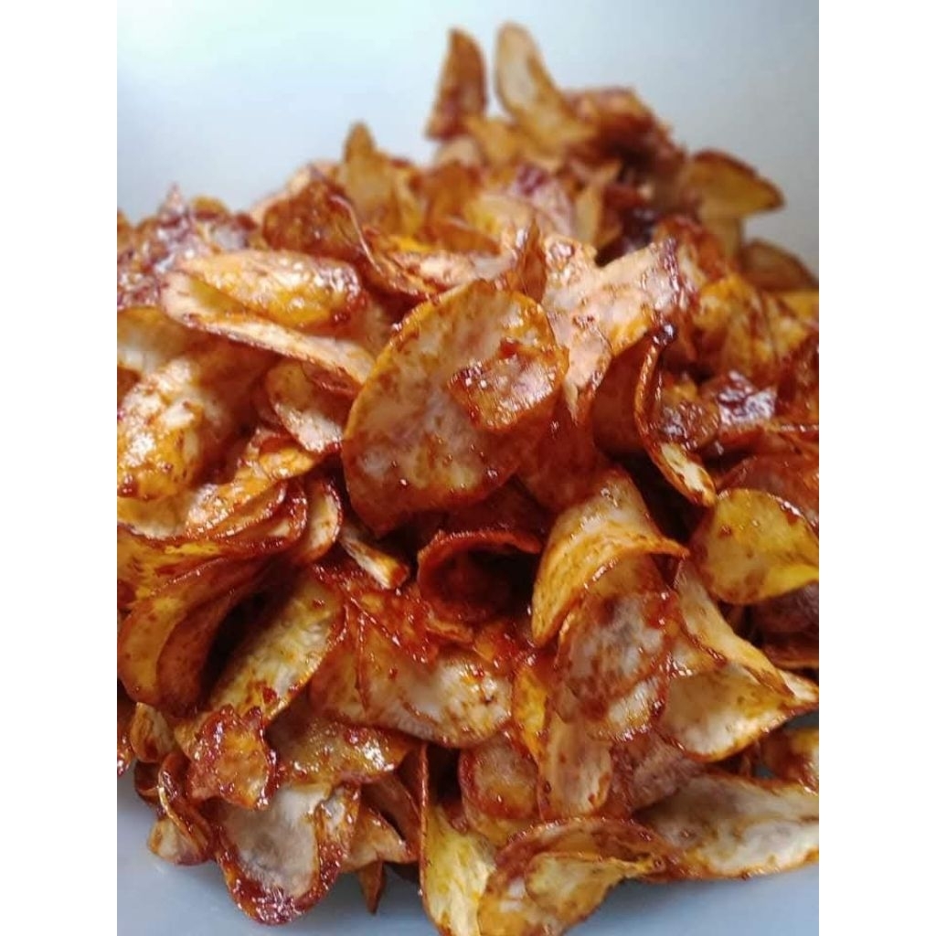 

Keripik singkong pedas manis