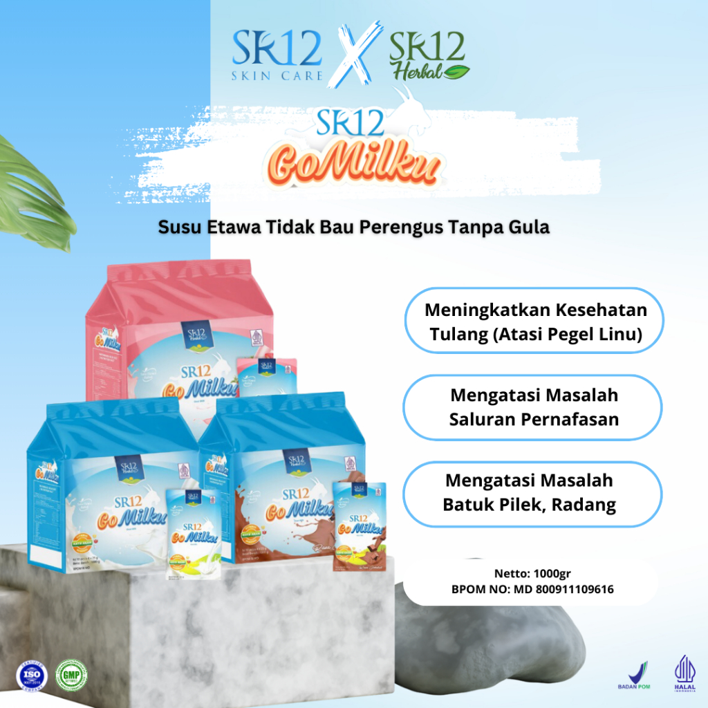

Go Milku SR12 1000gr Halal Susu Kambing Etawa Premium Meningkatkan Kesehatan Inmun Aman Bumil Busui