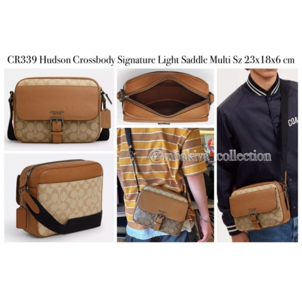 CO CR339 Hudson Crossbody Signature Light Saddle Multi