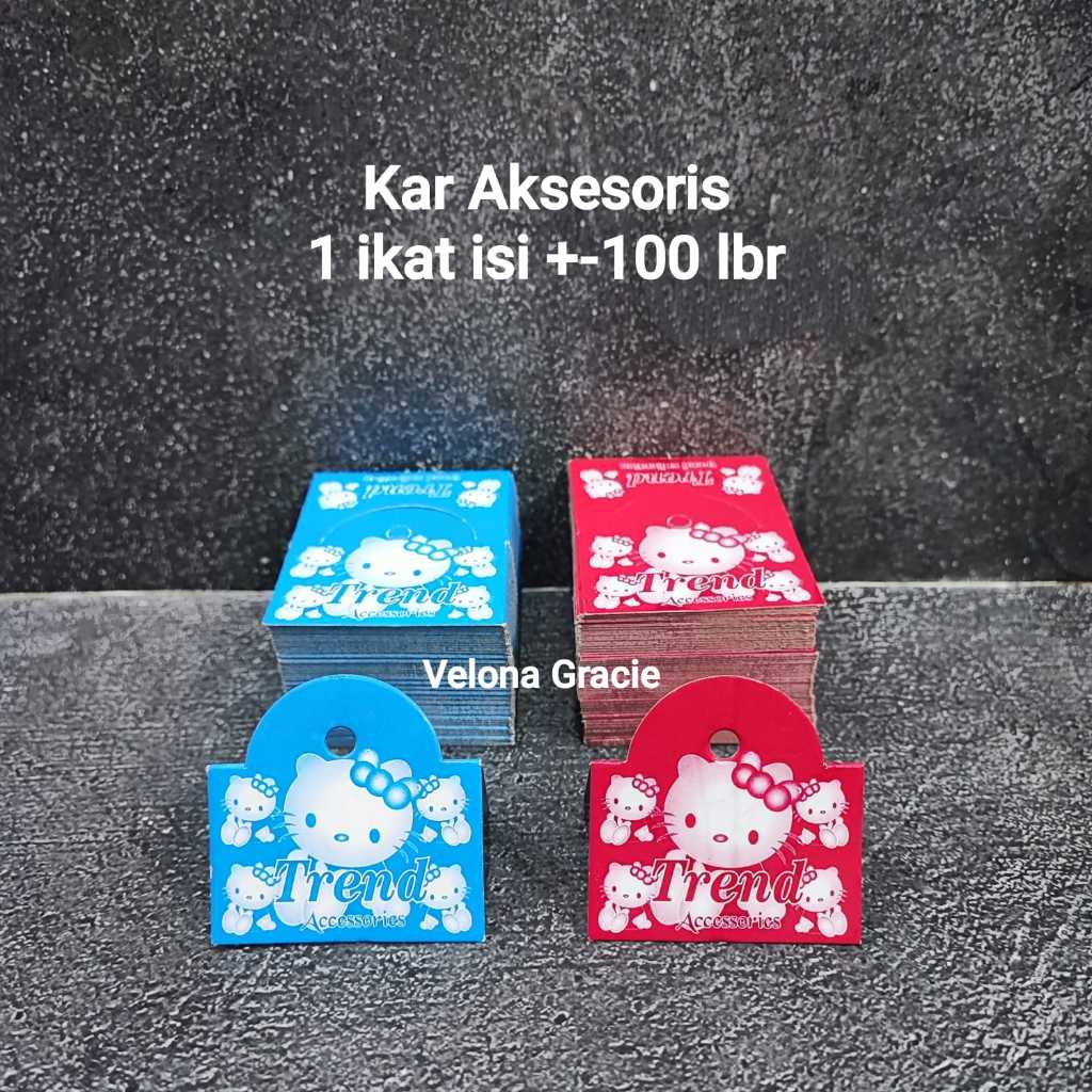

Kar Aksesoris isi 100 pcs / Hang Tag Kertas Label Gantungan