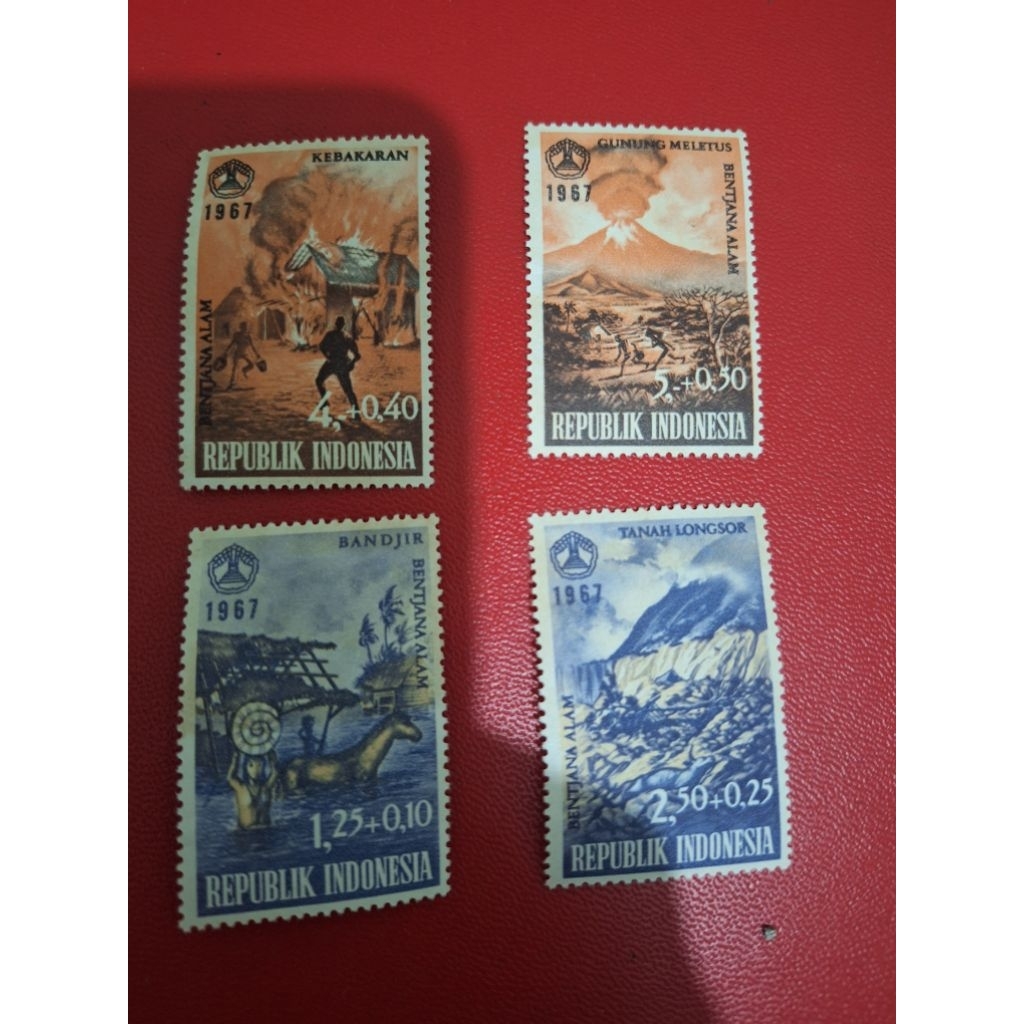 

perangko kuno bencana alam