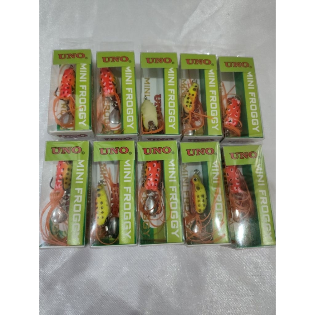 Umpan Pancing Uno Mini Froggy Soft Frog Toman Gabus Bait Casting BC Top Water