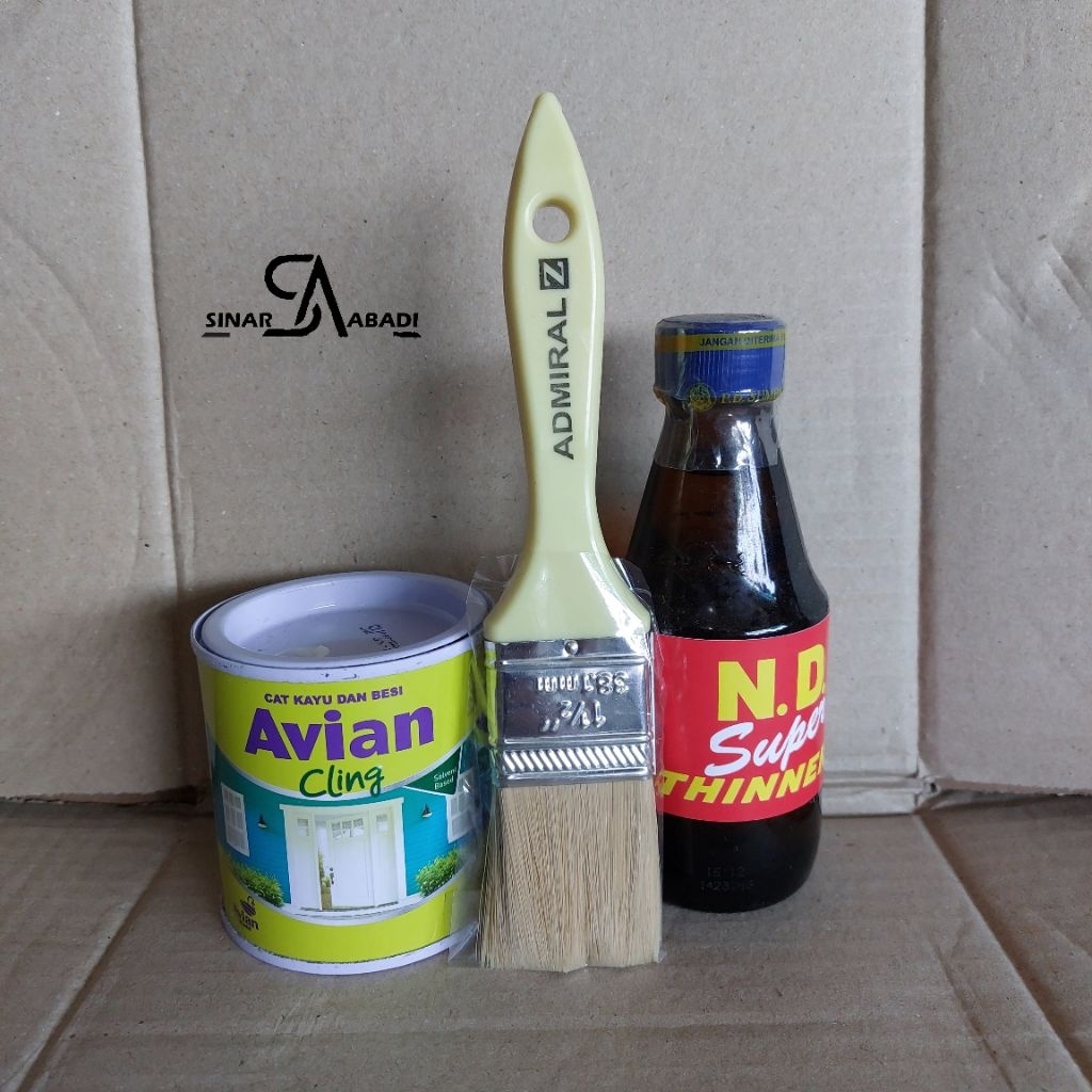 

1 PAKET CAT AVIAN CLING KECIL CAT KAYU BESI MINYAK