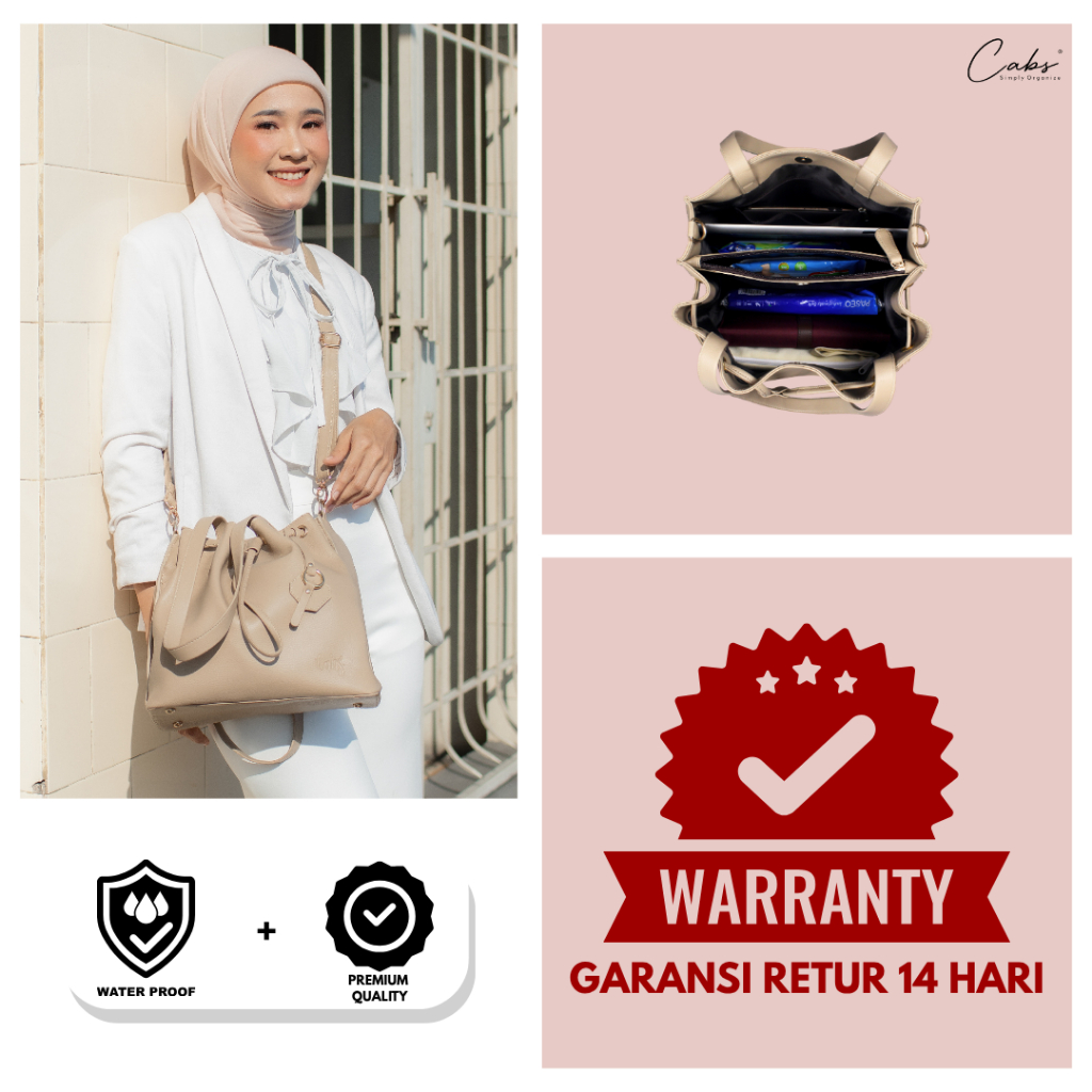 CABS POCKET - Tas Serut Wanita Terbaru Kekinian Elegan - Bucket Bag