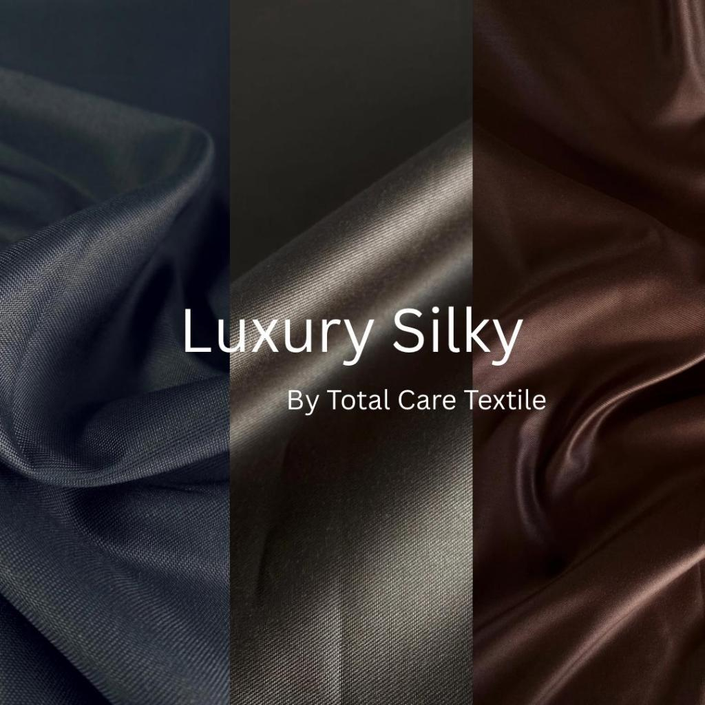 KAIN LUXURY SILKY SPUN POLY SPUN THOBE (Thobe, Abaya, Kurta, Kemeja, Gamis, Tunik)