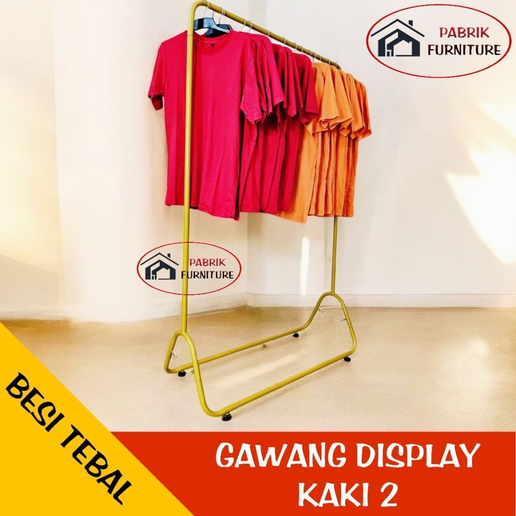 Gawang Baju gantungan baju jemuran baju gawang display tinggi 170cm