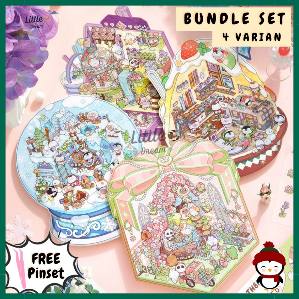 

[ FREE PINSET ] 4PCS Stiker 3D Premium Lucu Korea - Mainan Anak Dekorasi Kreatif Viral & Satisfying