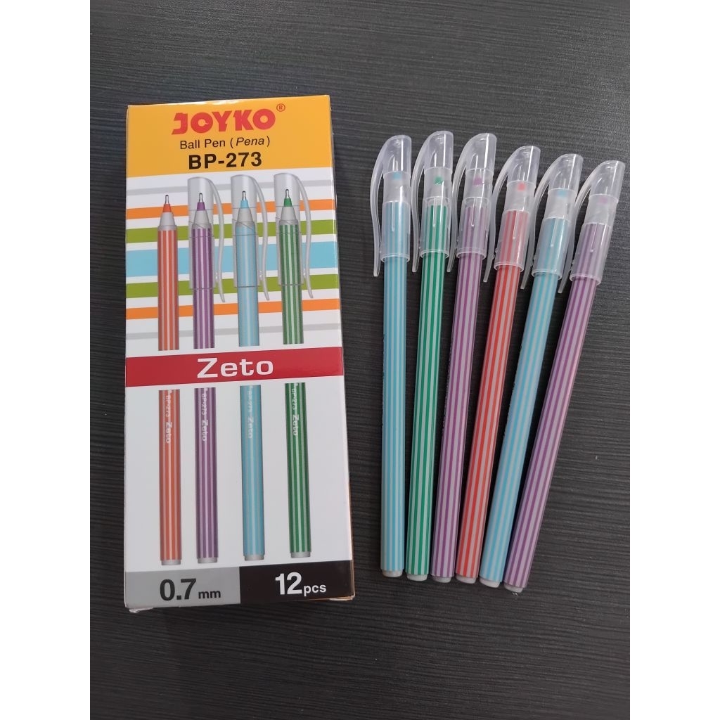 

(12pcs)Pulpen Zeto Joyko BP-273/Ball Pen/Ballpoint/Pena Zeto