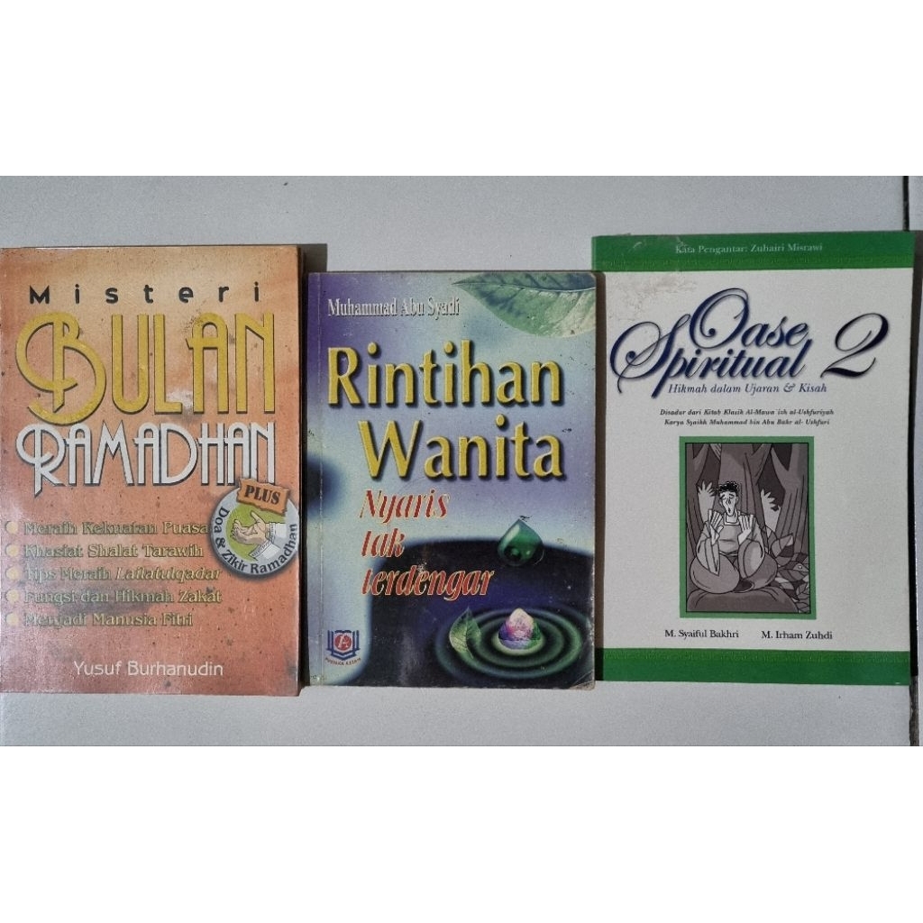 Aneka Buku Agama Murah | Oase Spiritual 2 by Syaiful Bakhri | Misteri Bulan Ramadan by Yusuf Burhanu