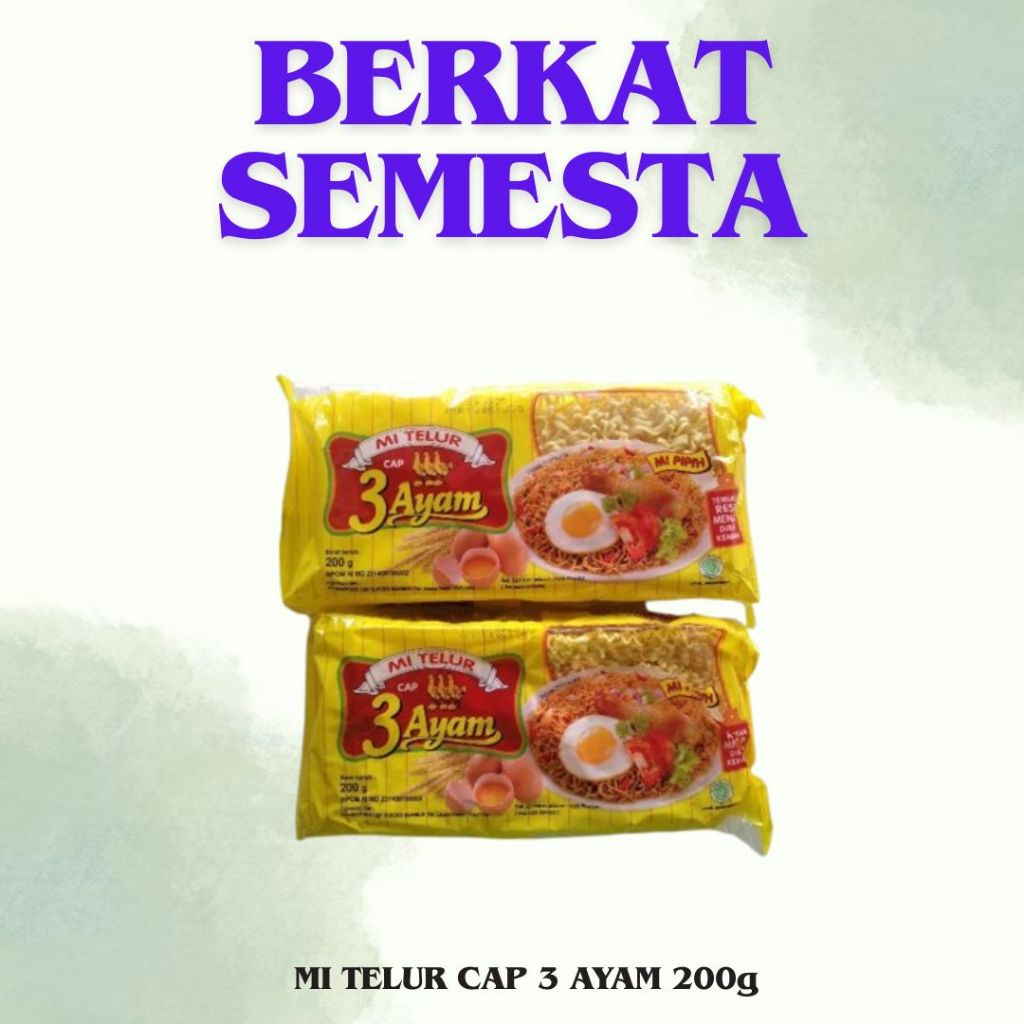 

MIE TELUR CAP 3 AYAM 200g