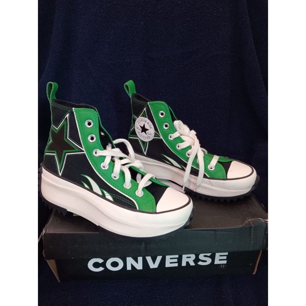 Original Sepatu Converse hijau unisex