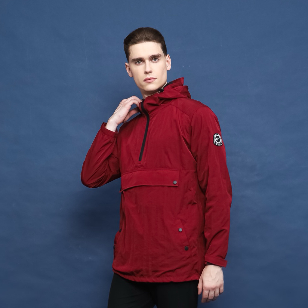 OUTFIRM - CAGOULE JACKET NYLON BURGUNDY
