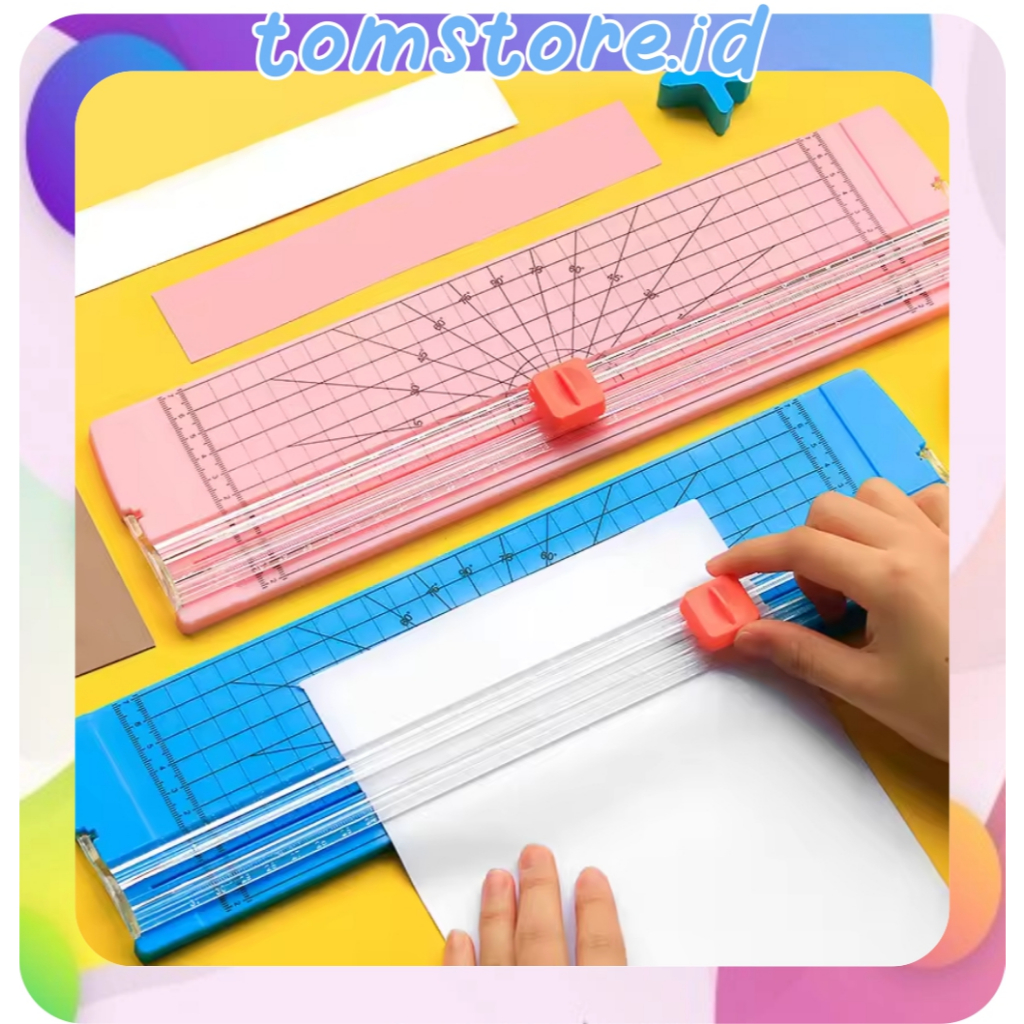 

TOMSTORE Paper Cutter A4 / Alat Pemotong Potong Kertas/Alat Potong Kertas / Paper Cutter / Paper Trimmer Kertas R1252