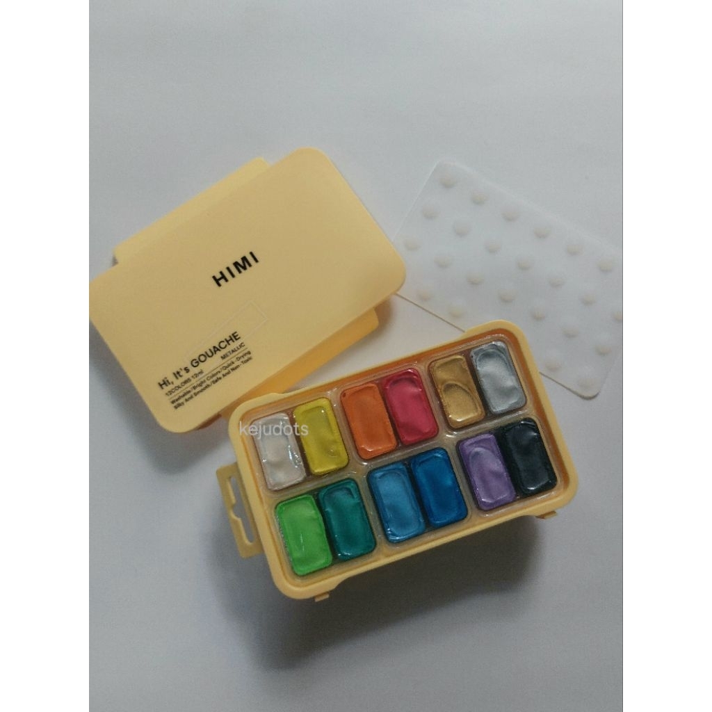 

Miya Himi GOUACHE Metallic Paint Set TWIN 12 Colors