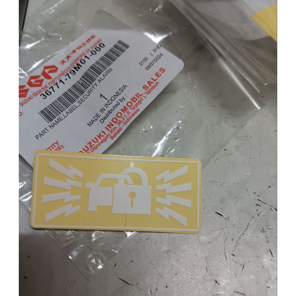 

Sticker Stiker Label Security Alarm Original SGP