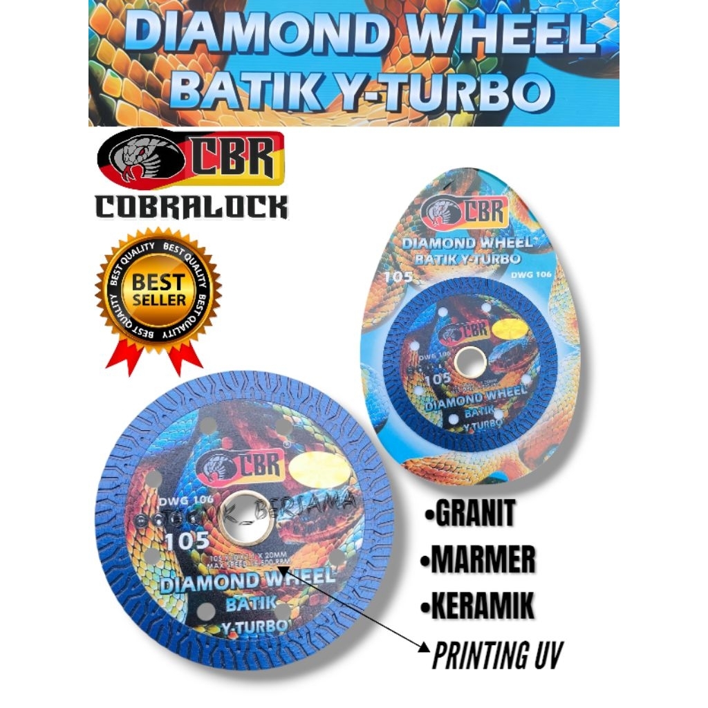 Promosi CBR Mata Potong Granit kramik Marmer Diamond wheel Batik Y Turbo Batu Potong Grinda