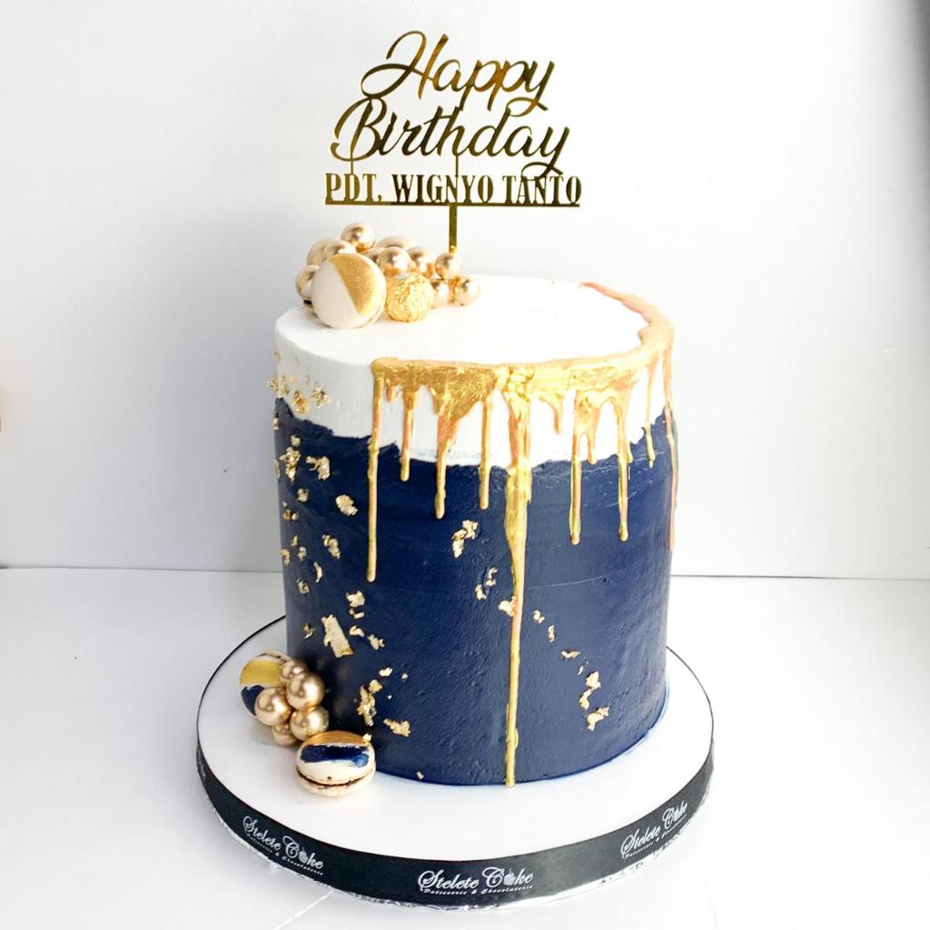 

Kue Ulang Tahun/Birthday Cake/Kue Ultah Tema Blue Aesthetic/Kue Birthday Jakarta