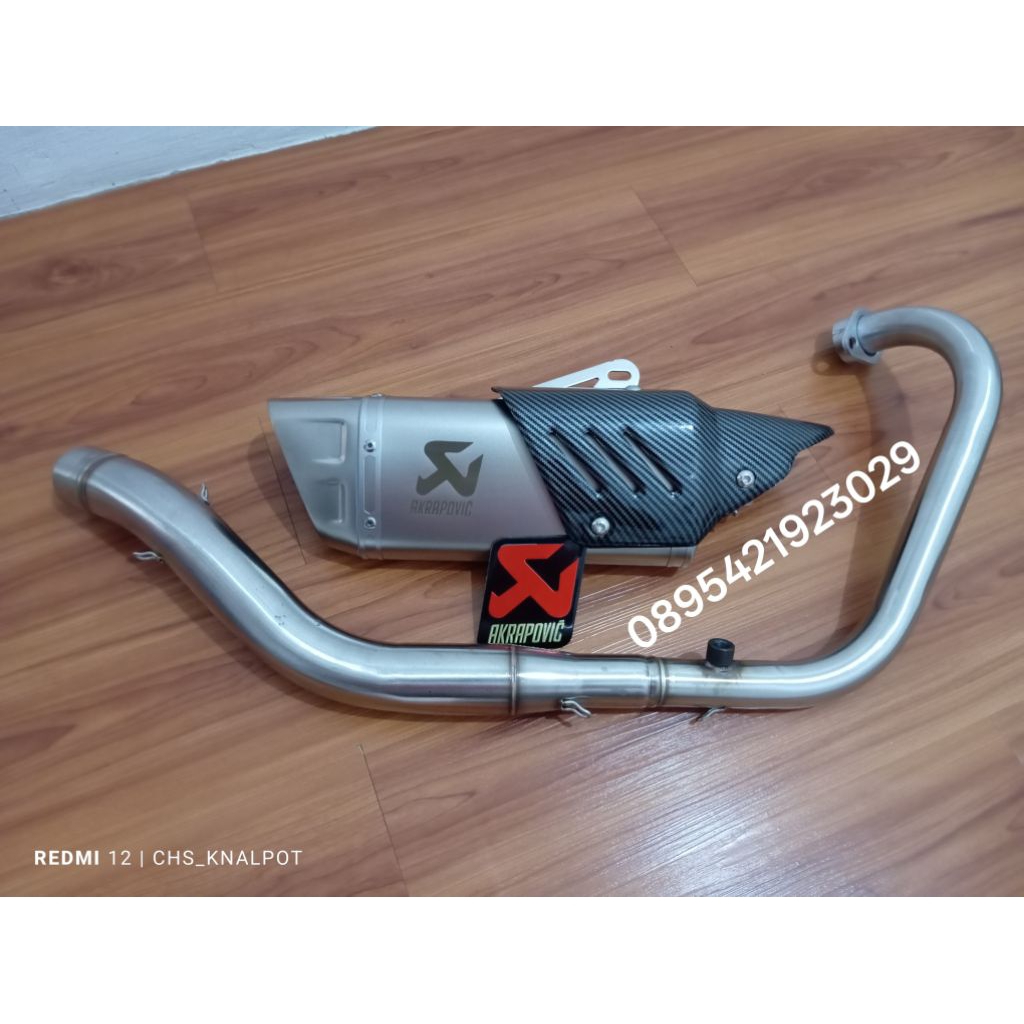 Knalpot racing Akrapovic Evolution import fullsystem Ninja 250 SL Ninja 250 RR Mono