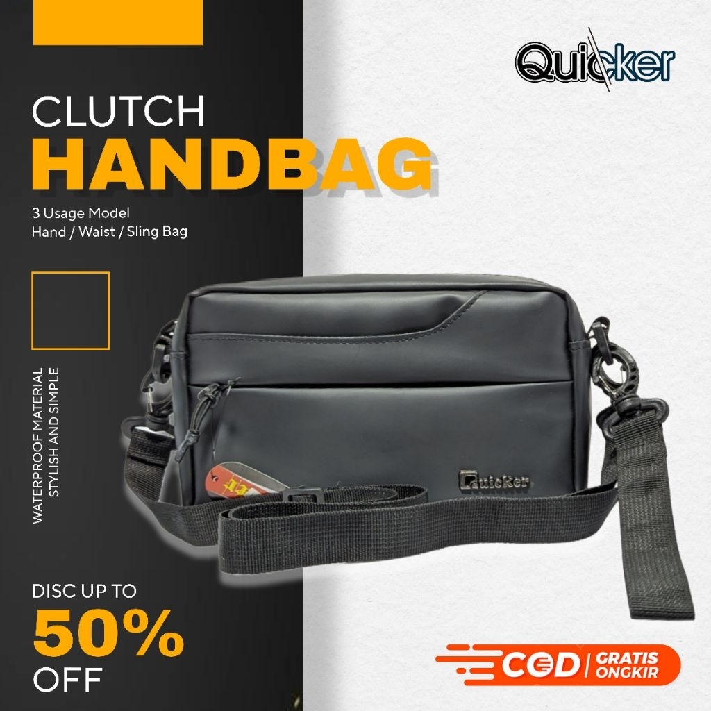 QH05 - [Quicker] Tas Selempang / Tas Tangan / Tas Pinggang - Waistbag / Handbag / Slingbag