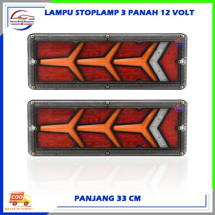 Lampu Led StopLamp Stop lamp Sen Sein Rem Belakang Variasi Mobil Truk Truck Traga Dyna 12 Volt