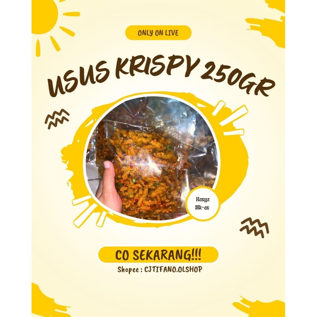 

PROMO BUNDLING USUS AYAM ORIGINAL DAN USUS PEDAS 250GR!!!