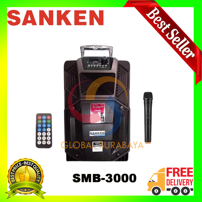 Speaker Aktif Sanken SMB 3600 / SMB3600 Bluetooth 8 Inch