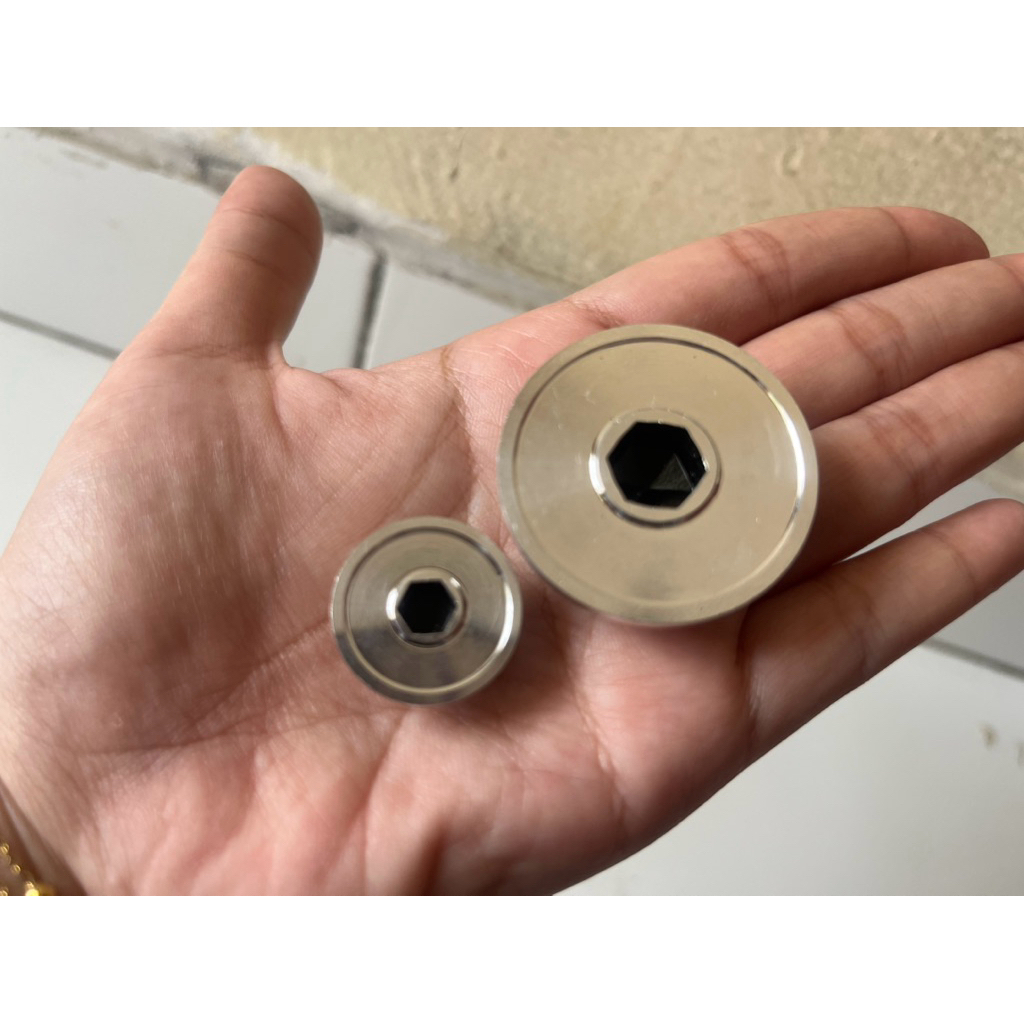 TUTUP MAGNET KOIN BESAR KECIL BUBUT POLOS PNP GL MP TIGER TIREV TILAM HARGA SATU SET