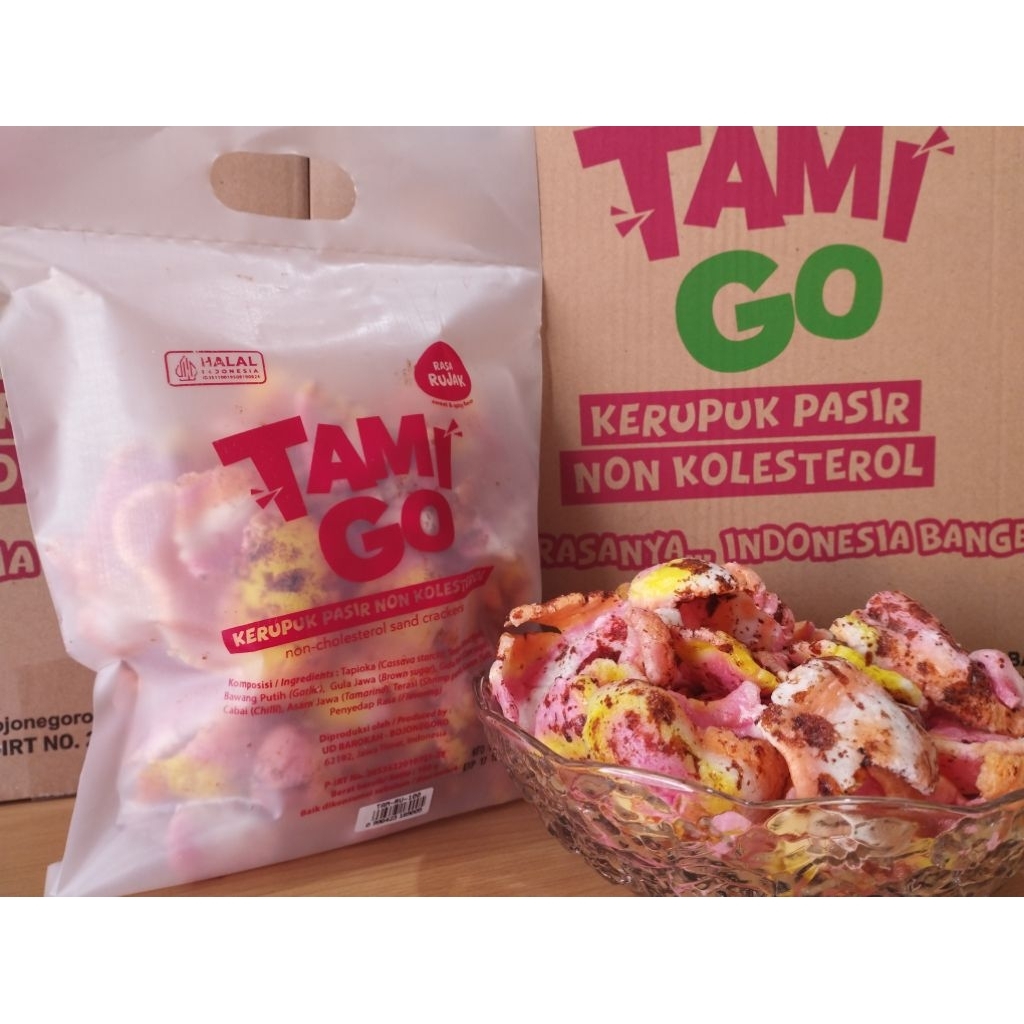 

Kerupuk Pasir Tamigo / Kriaq Kriuq Non Kolesterol 100gr Rasa RUJAK