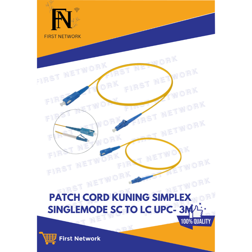 PACTHCORD SC LC BIRU BIRU 3M - NO BRAND / PACTHCORD SC LC 3M / PACTHCORD SC LC BIRU 3M