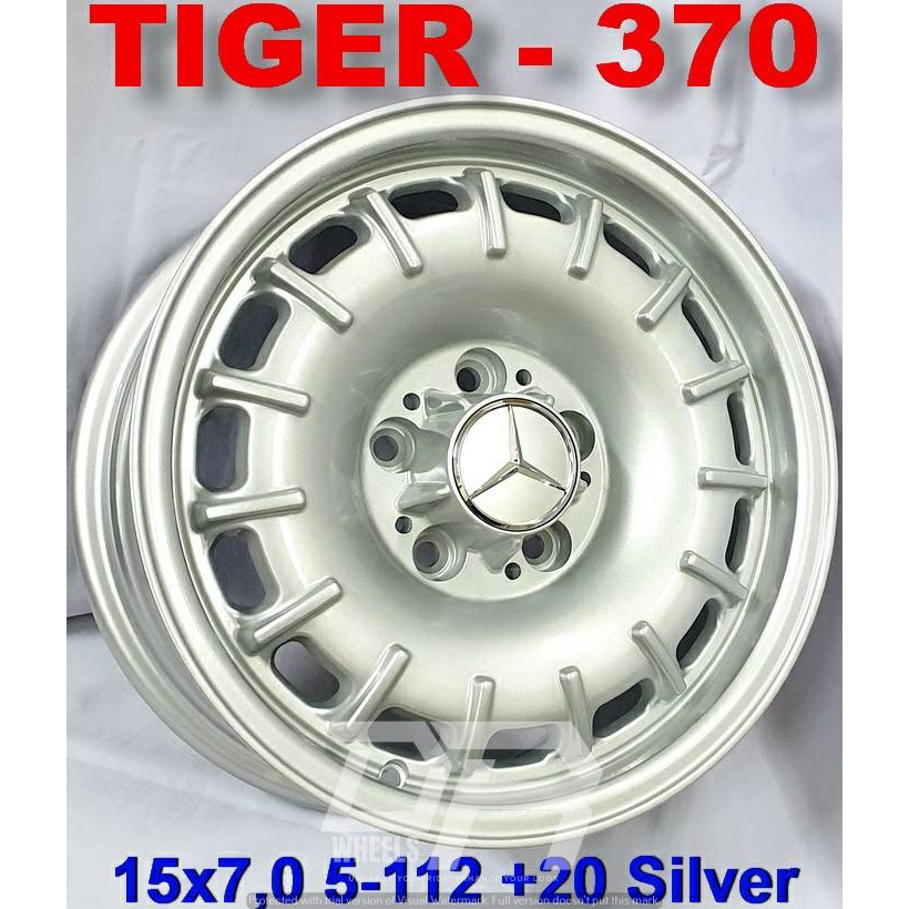 VELG MOBIL LEBAR 7 HOLE 5X112 RING 15 UNTUK MERCY ET20 WARNA SILVER