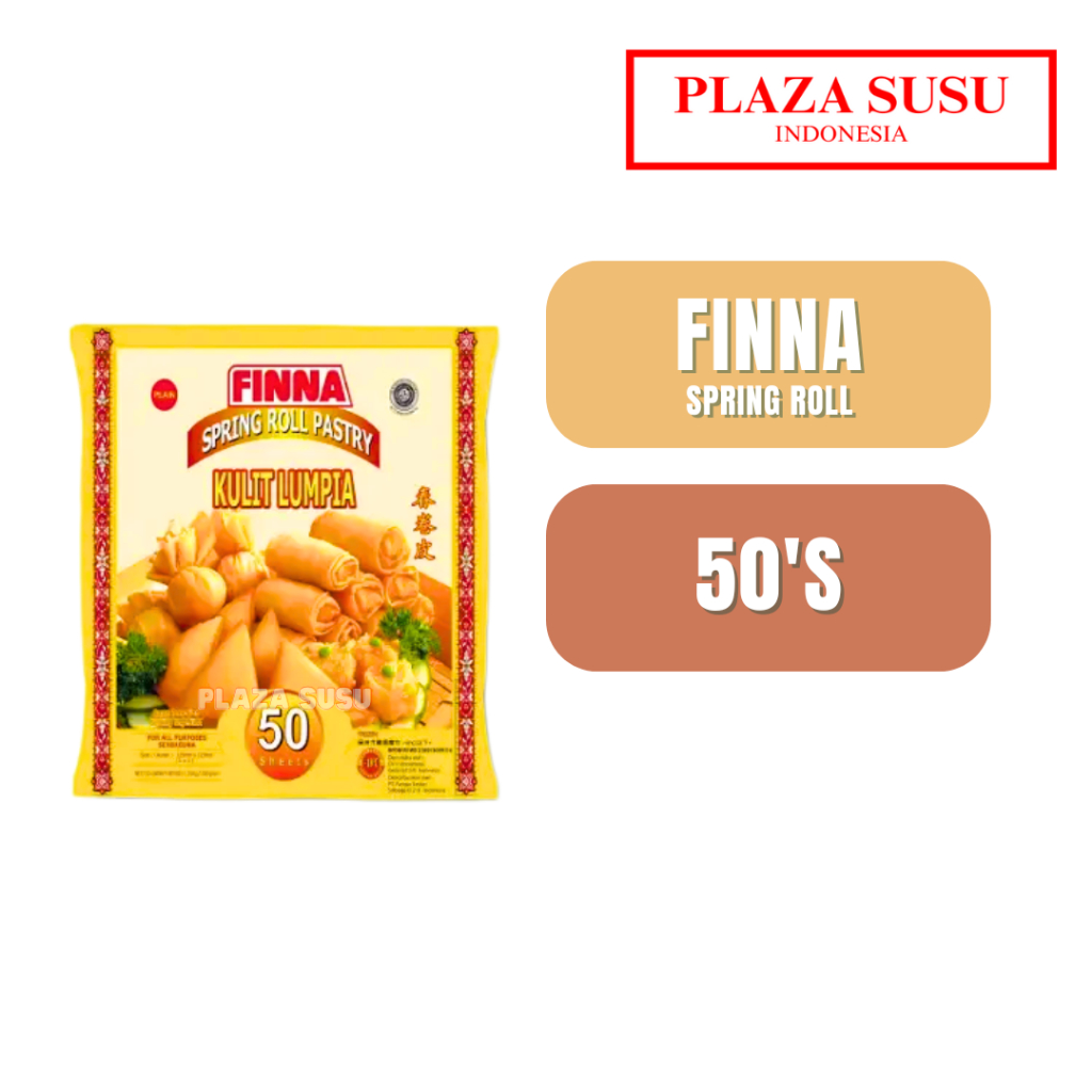 

LUMPIA KULIT UKURAN 12.5CM FINNA SPRING ROLL PASTRY GORENG 50 SHEETS