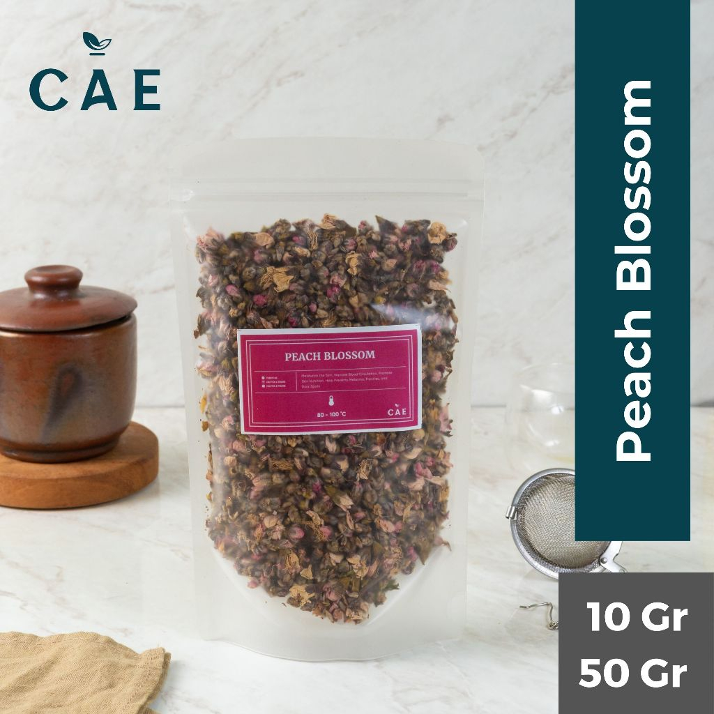 

Peach Blossom Flower Teh Bunga Persik Kuncup Dried Tea Tisane Premium 10 Gram - 50 Gram