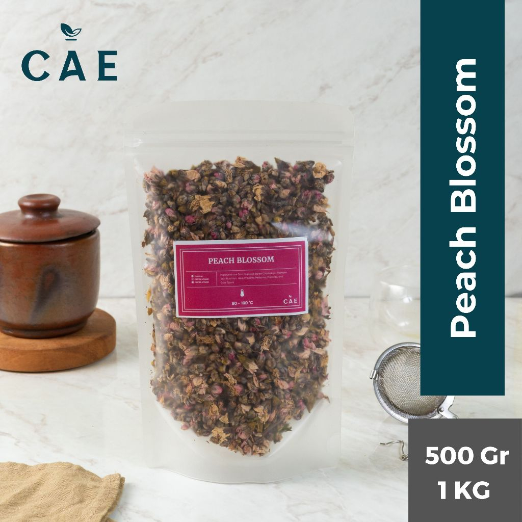 

Peach Blossom Flower Teh Bunga Persik Kuncup Dried Tea Tisane Premium 500 Gram - 1 Kg
