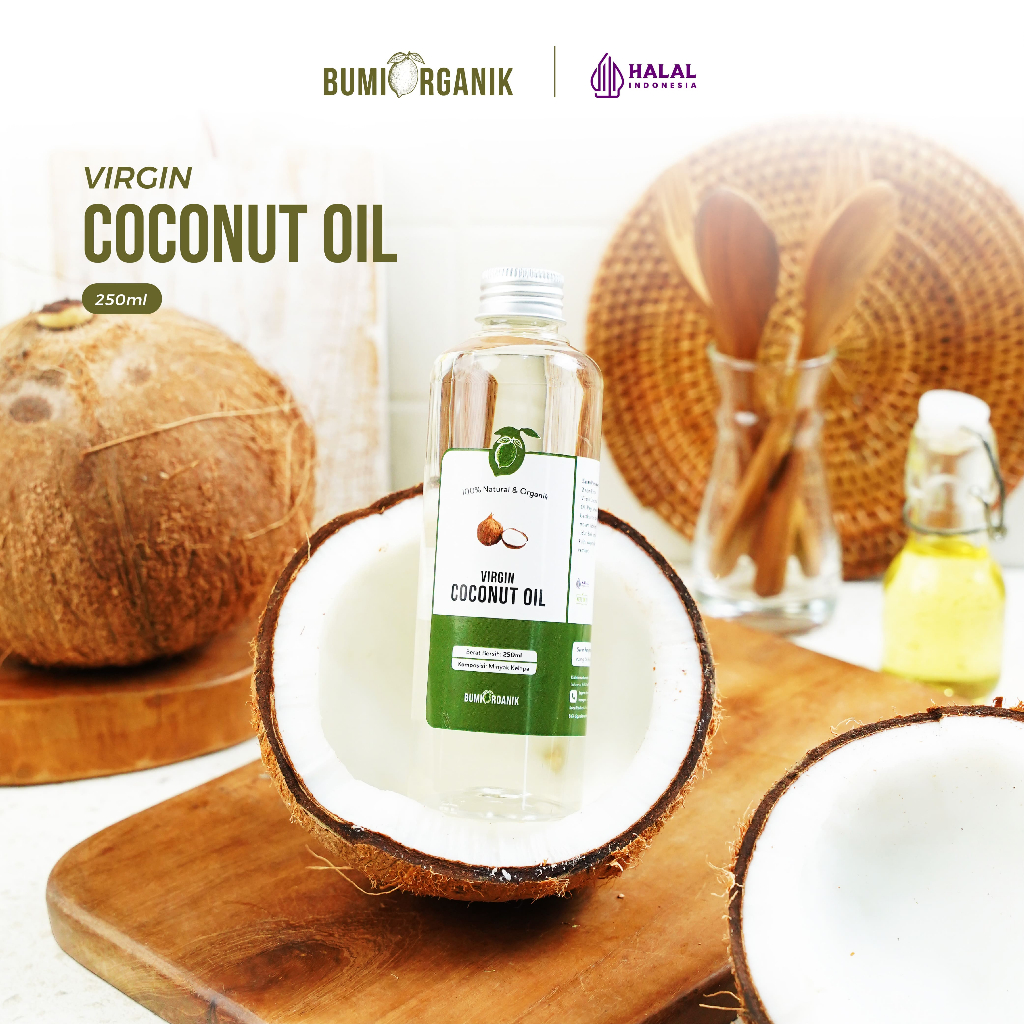 

VCO VIRGIN COCONUT OIL 250ML BUMI ORGANIK / EXTRA VIRGIN OLIVE OIL / MINYAK KELAPA ASLI 100% / VCO ORIGINAL 100% / MINYAK KELAPA MURNI / MINYAK VCO ORIGINAL / MINYAK KELAPA VCO ORI / MINYAK KELAPA UNTUK RAMBUT / MINYAK KELAPA PREMIUM TANPA CAMPURAN APAPUN