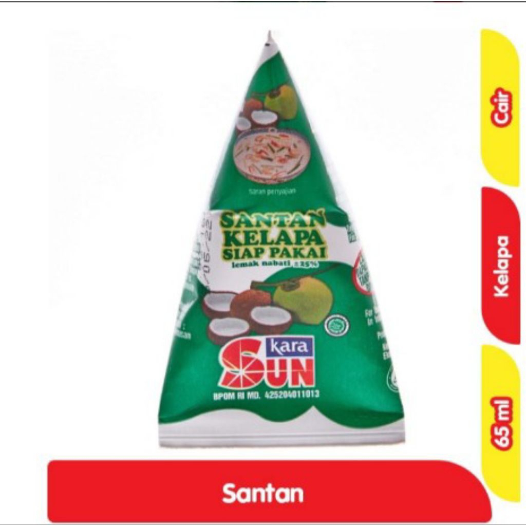 

Sun Kara Santan kelapa Instan 65ml
