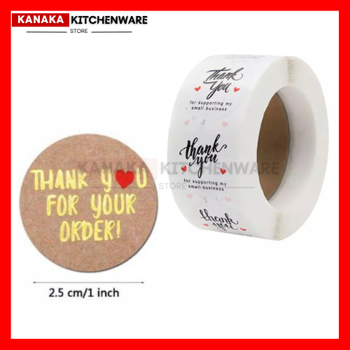 

STICKER THANK YOU / STICKER THANK YOU FOR ORDER / STIKER TERIMA KASIH