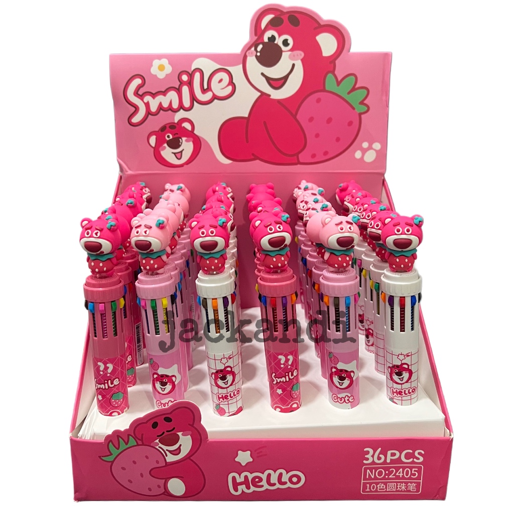 

Pulpen Anak 10 Warna Lotso Pen Cetek Karakter Lucu Kartun Anak Sekolah