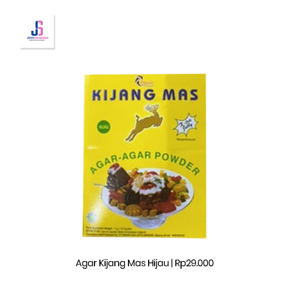 

Agar Kijang Mas Hijau Isi 12 pcs / pack