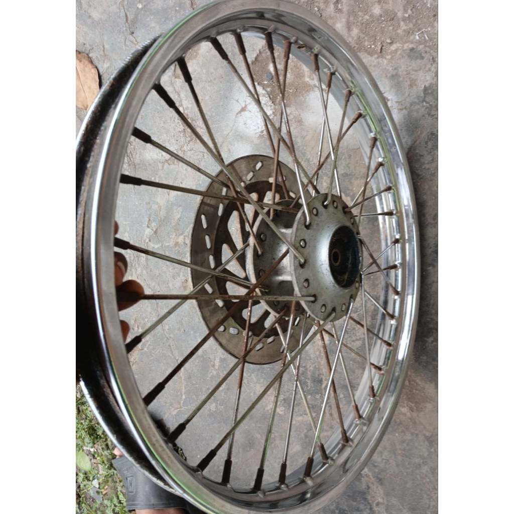 velg depan original copotan second smash shogun  siap pakai