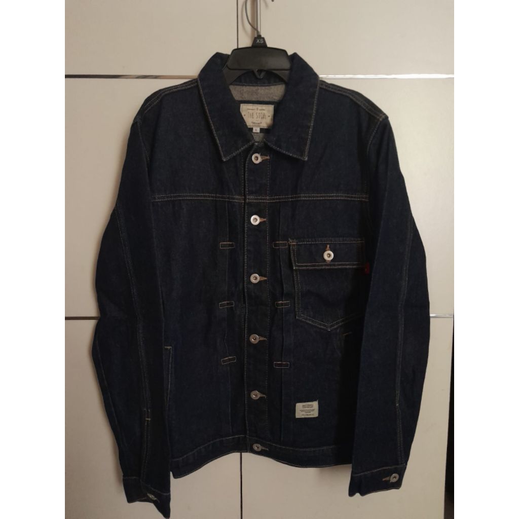 ORIGINAL THE STORY CLOTHING CO.TYPE 1 RAW DENIM JACKET ORIGINAL (REALPICT)
