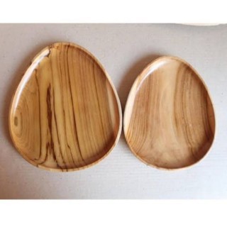 Nampan Oval/Nampan Oval Mini/Piring bentuk Oval/Piring bentuk telur/Piring kayu Oval/Piring kayu tel