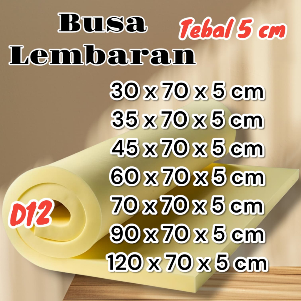 Busa Lembaran Tebal 5 cm
