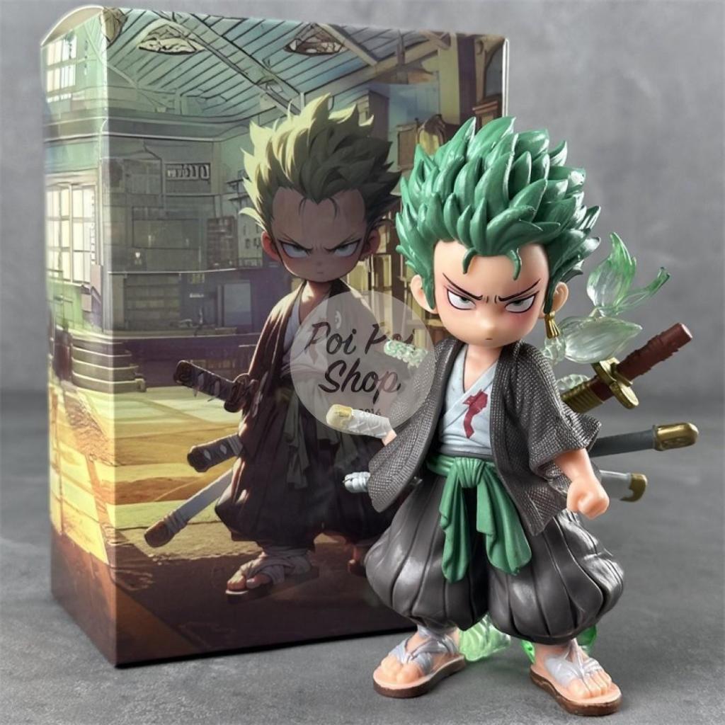 Figure Zoro One Piece Chibi Sword Pedang Zoro Roronoa Box Action Figure Anime Grosir Murah Luffy Pat