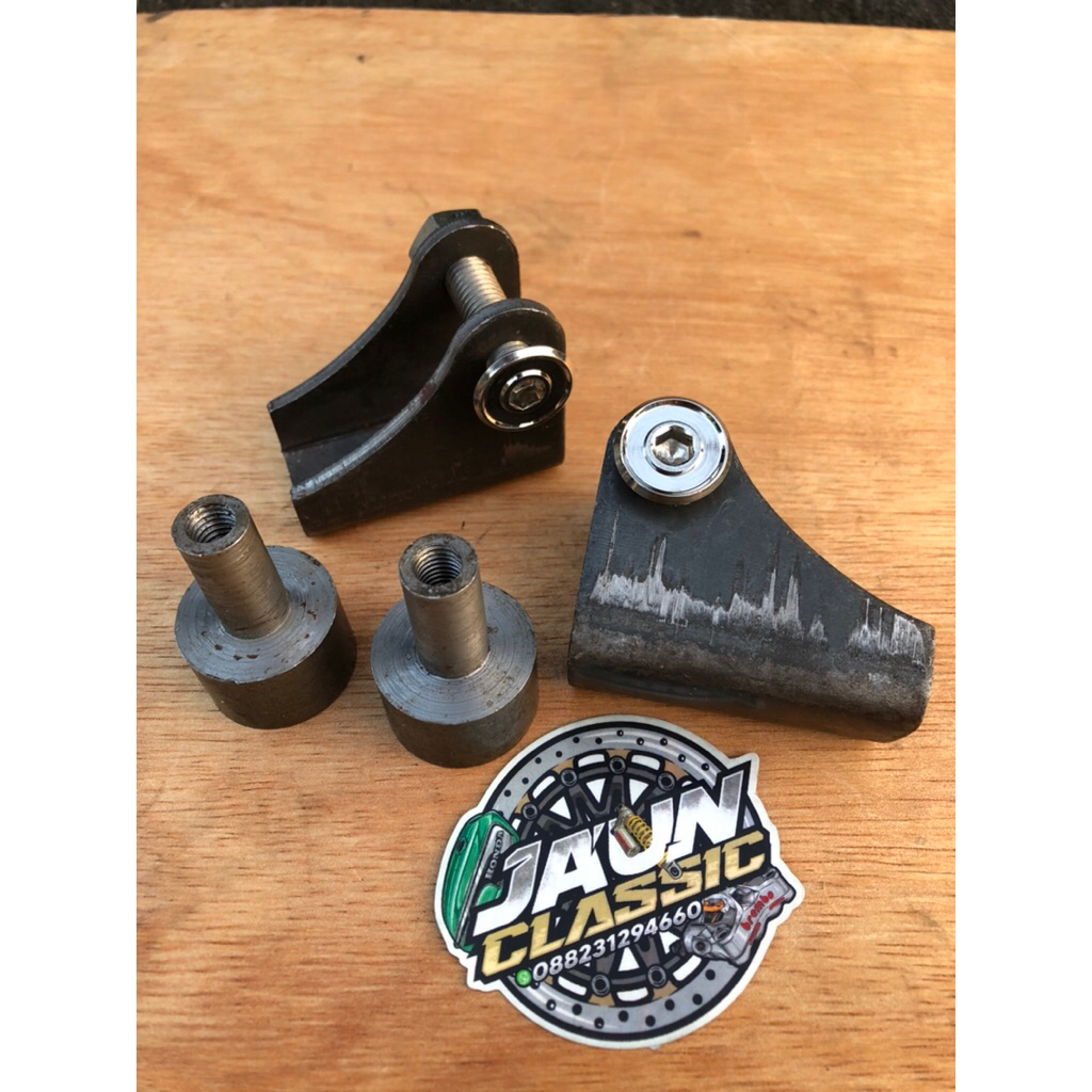 pangkon shock dudukan shock belakang atas bawah cb gl mp tiger / dudukan skok shok belakang satu set