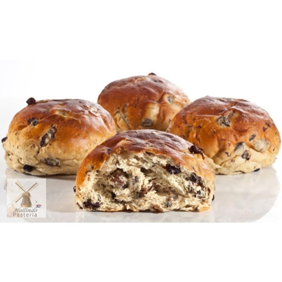 

Sourdough Buttermilk Krentenbollen pack of 5 or 8 pieces