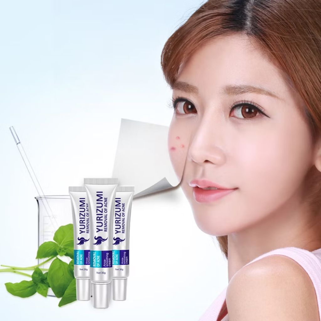 (COD)BIOAQUA X YURIZUMI Pure Skin Acne Cream Obat Jerawat Paling Ampuh Menghilangkan Jerawat Memband