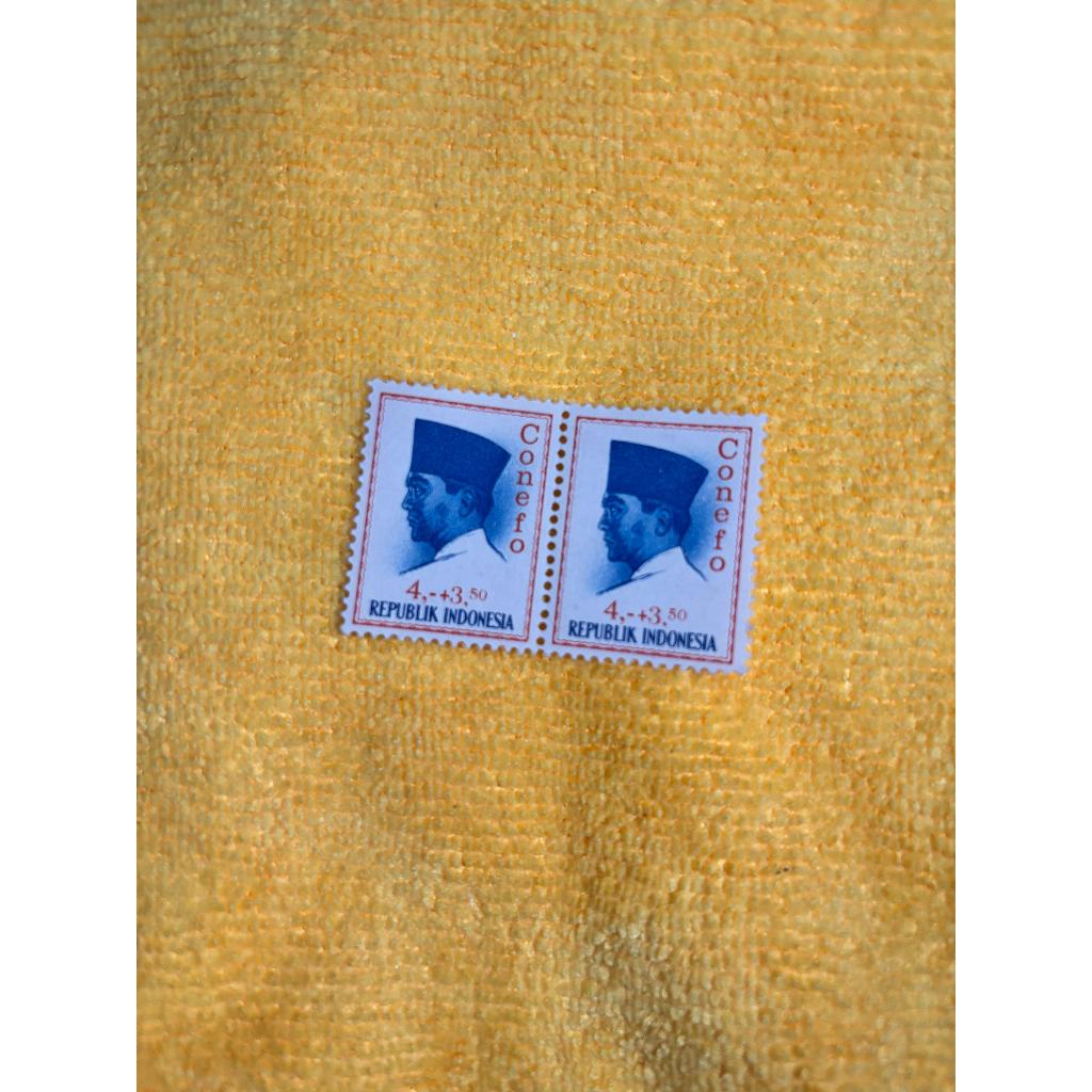 

perangko indonesia 4,-+3,50 confeno