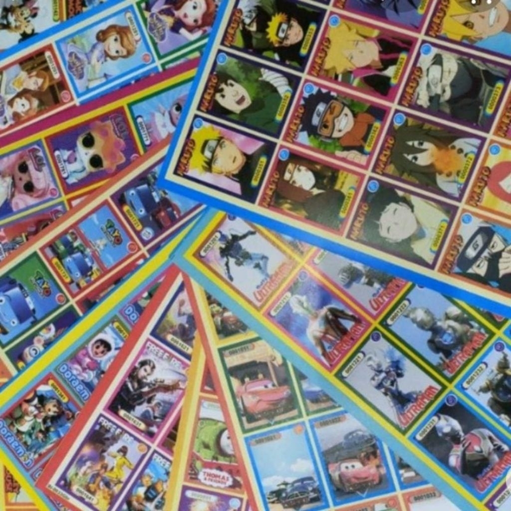 Gambar Adu Tepuk/Gepok/Kwartet Jumbo/ Poster Gambar gunting Anak (Harga Perlembar)